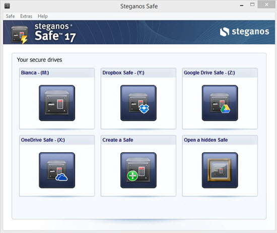 Steganos Safe 17 Screenshot