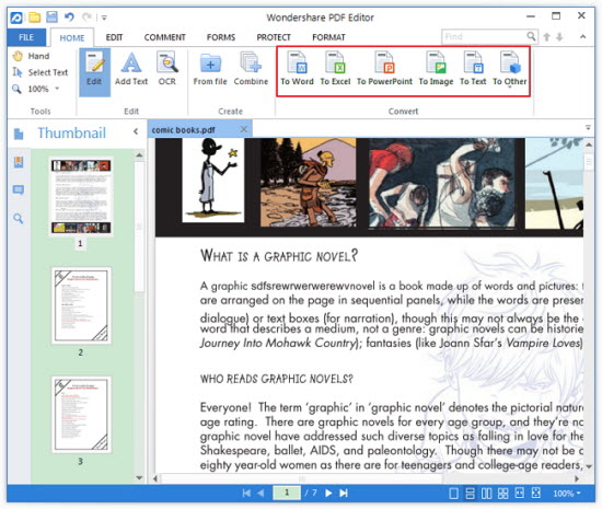 Wondershare PDF Editor Screenshot