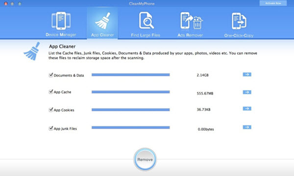 Fireebok CleanMyPhone for Mac Screenshot