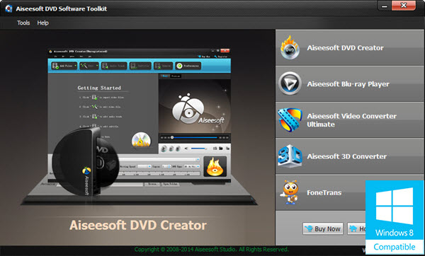 Aiseesoft DVD Software Toolkit Screenshot