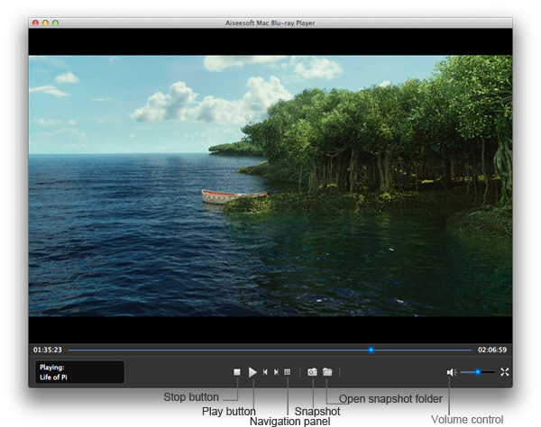 Aiseesoft Mac Blu-ray Player Screenshot