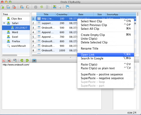 Ondesoft ClipBuddy For Mac Screenshot