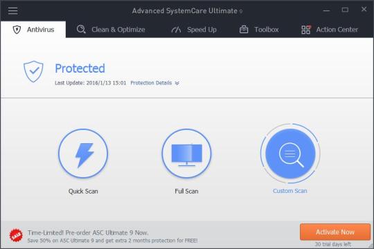 Advanced SystemCare Ultimate 9 Screenshot