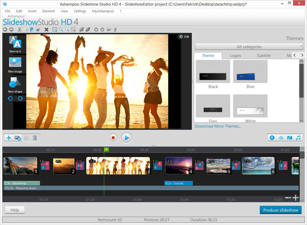Ashampoo Slideshow Studio HD 4 Screenshot